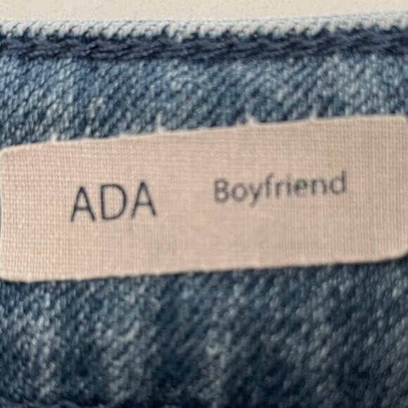 Mavi Jeans Co. ADA Boyfriend M Rise Embroidered Rose Motif M Wash Jeans Sz 27 - Picture 9 of 12